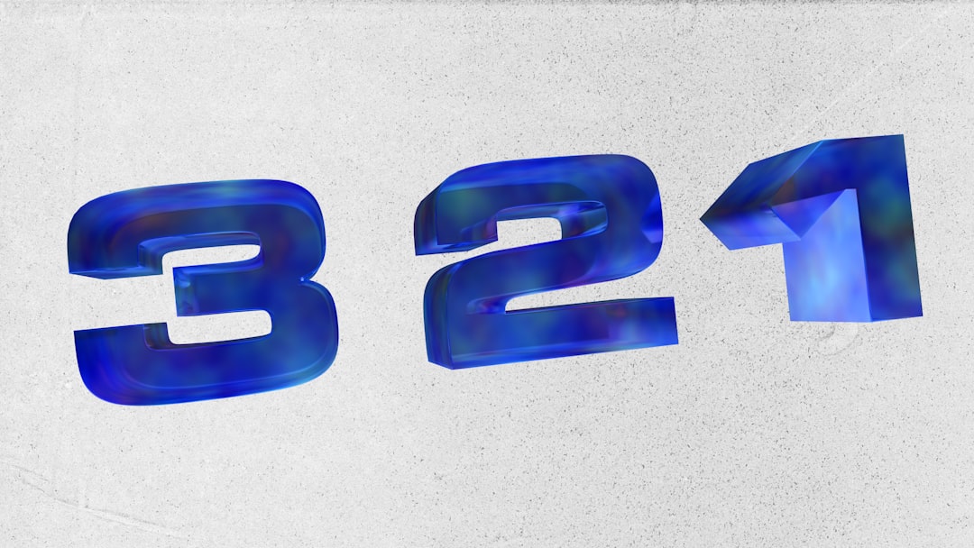 3...2...1...GO Glass Text | Blender 3D