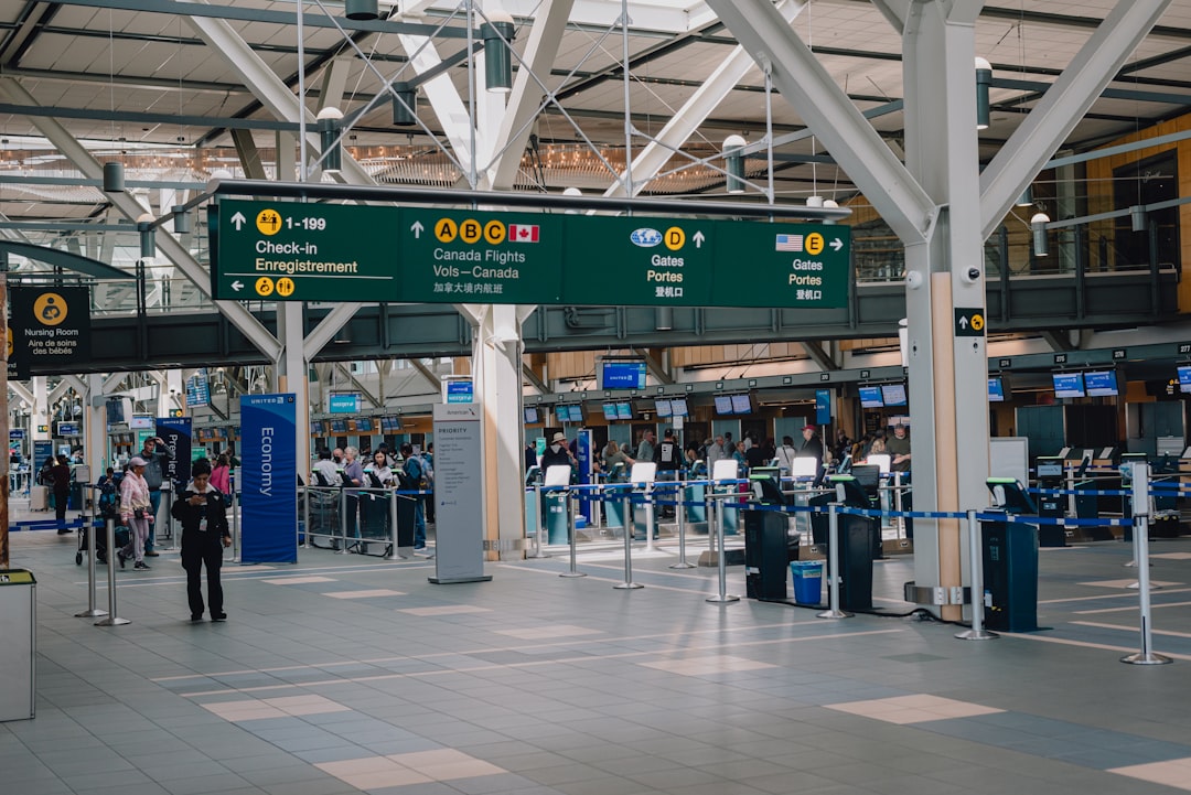 Interior of Vancouver International Airport.