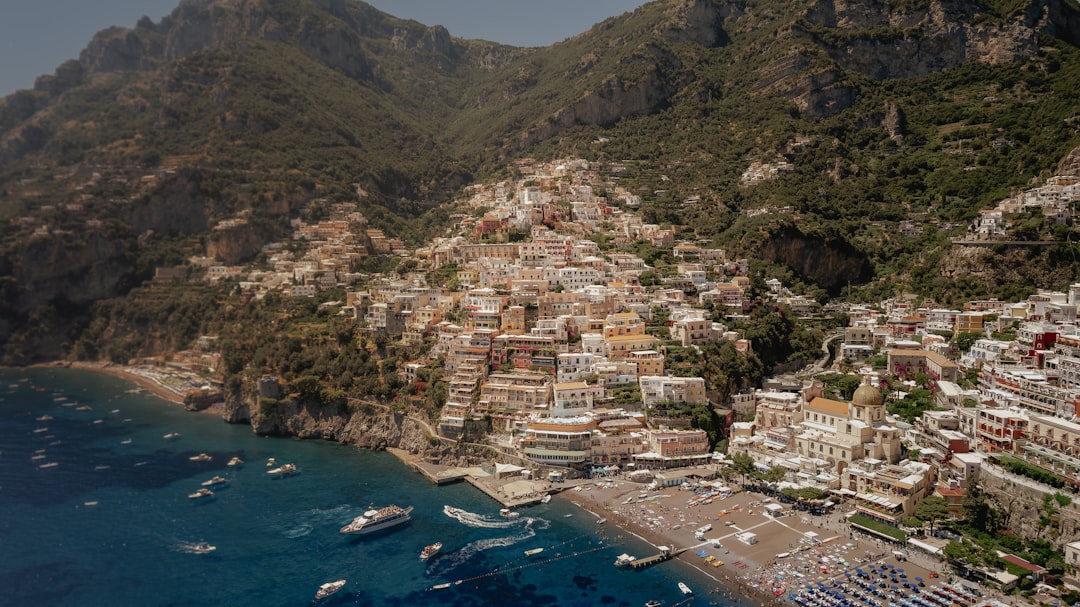 Positano coast, captured using a DJI Mavic Air 2s drone.